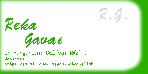 reka gavai business card